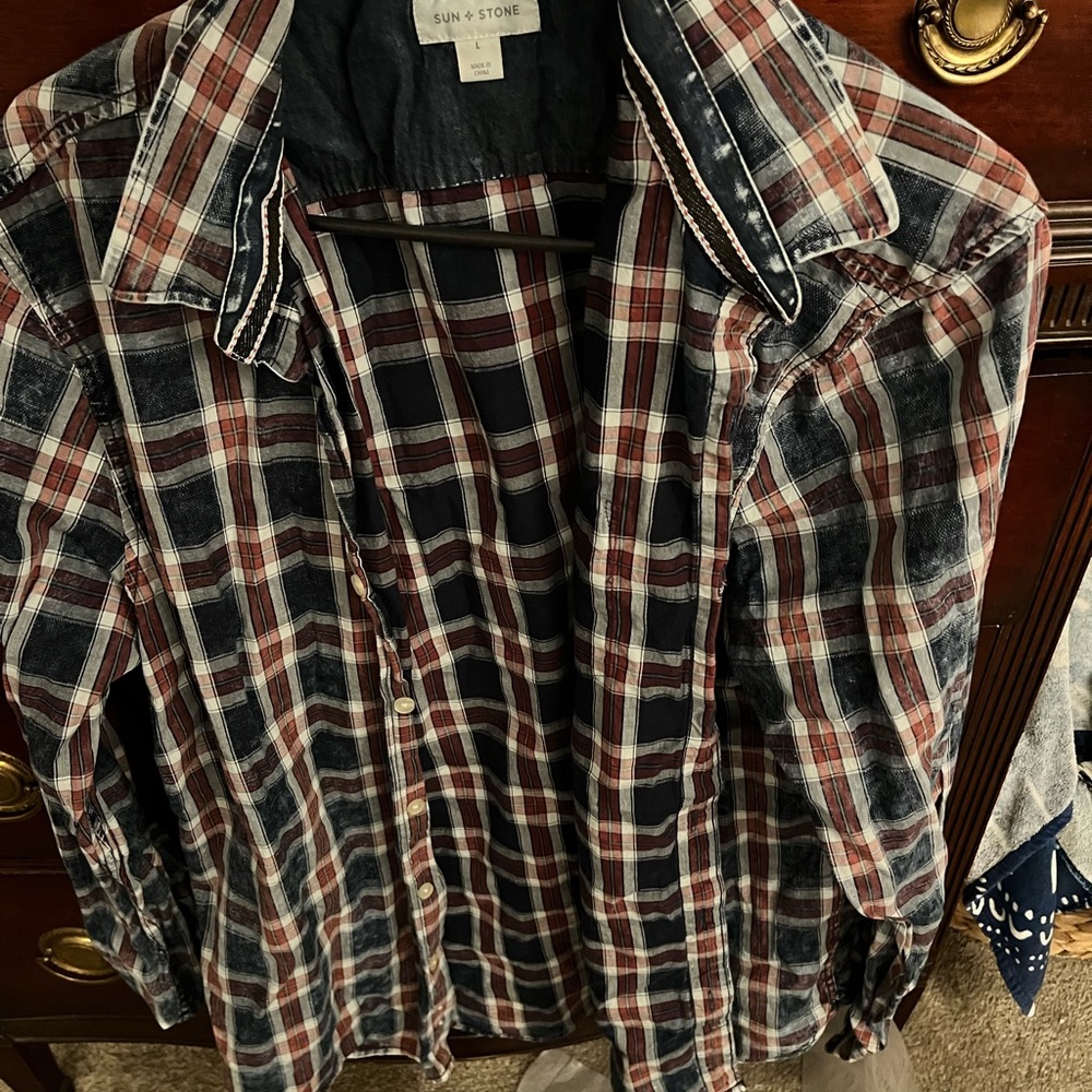 Sun + Stone button down